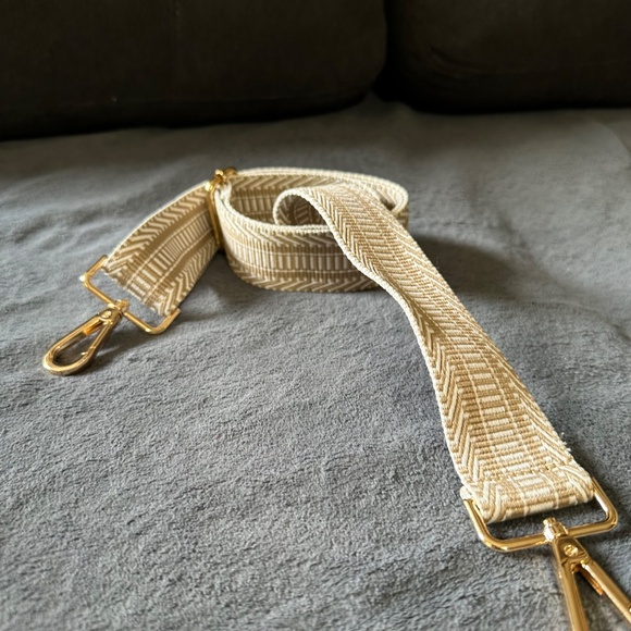 Purse Strap Wide Purse Strap Adjustable Replacement, pattern in in Beige/brown - Picture 4 of 9
